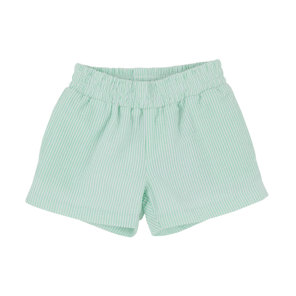 Grace Bay Green Seersucker Sheffield Shorts