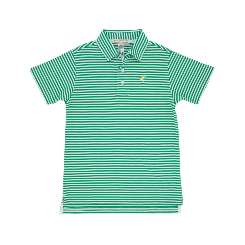 Kiawah Kelly Green Stripe Polo