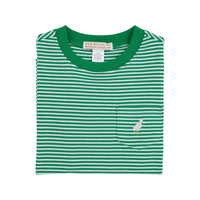 Kiawah Green Stripe Carter Crewneck