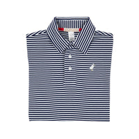 Prim and Proper Nantucket Navy Stripe Polo