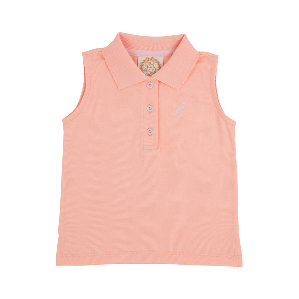 Pompano Peach Sleeveless Anna Price Polo