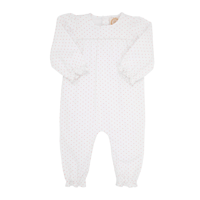 LS Penny's Playsuit in Sandpearl Pink Microdot