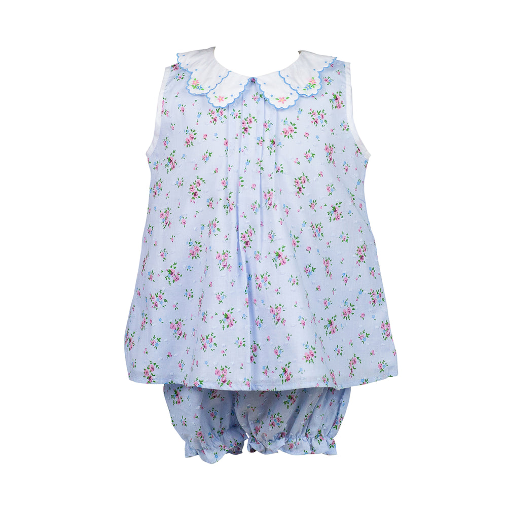 Bea Floral Swiss Dot Bloomer Set