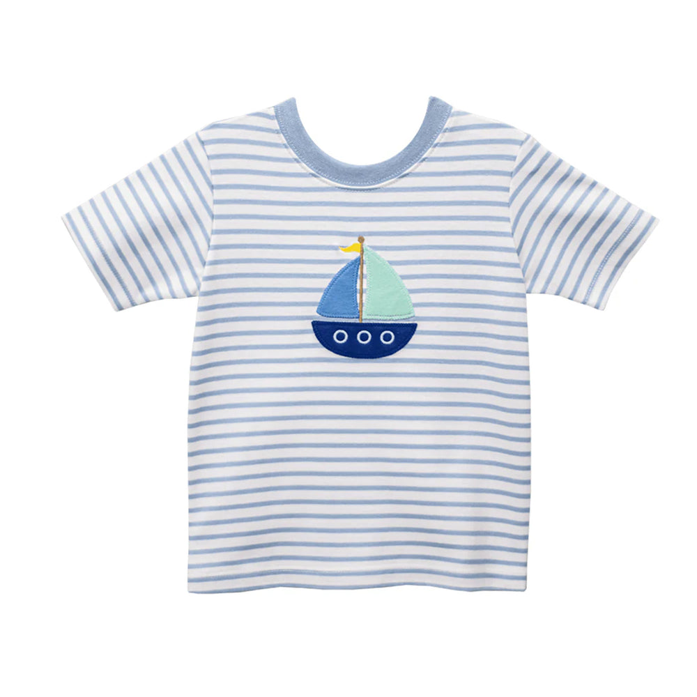 Sailboat Harry's Light Blue Stripe Tee