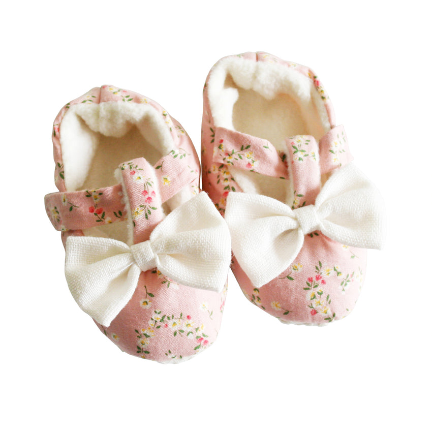 Posy Heart Pink Booties