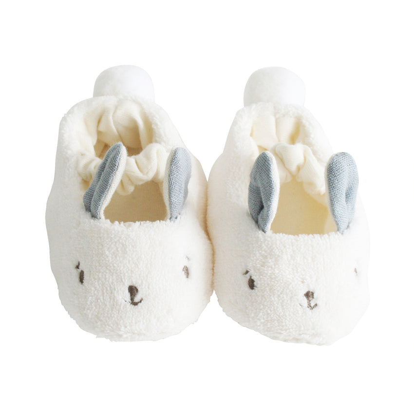 Baby Bunny Booties Slate