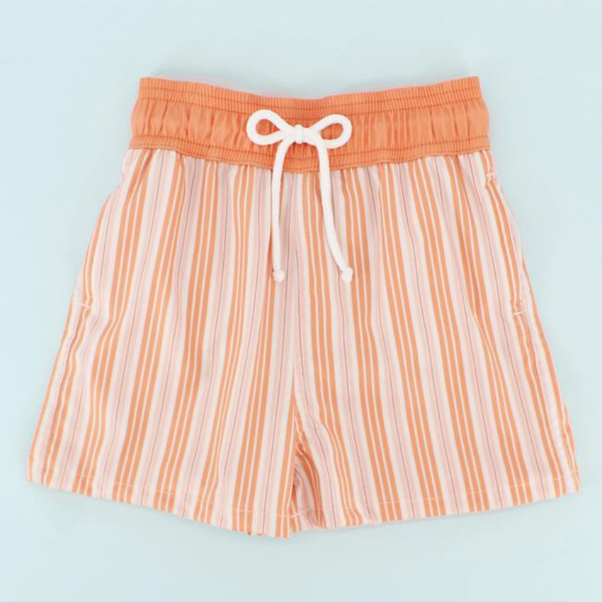 Swan Striped Swim Trunks