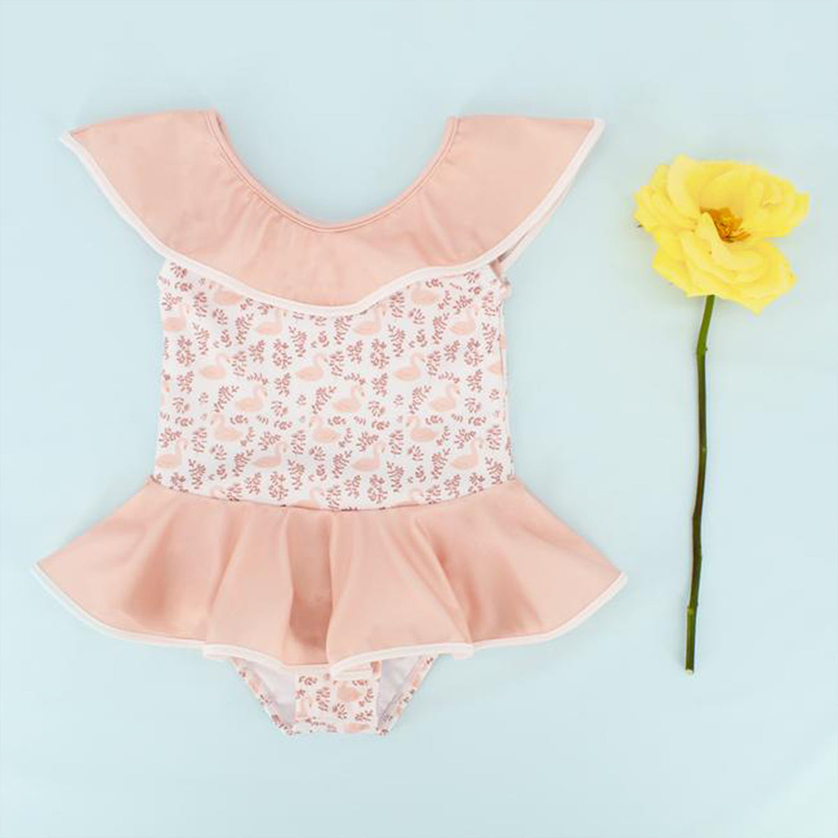 Swan Ruffled Swimsuit – Peaches