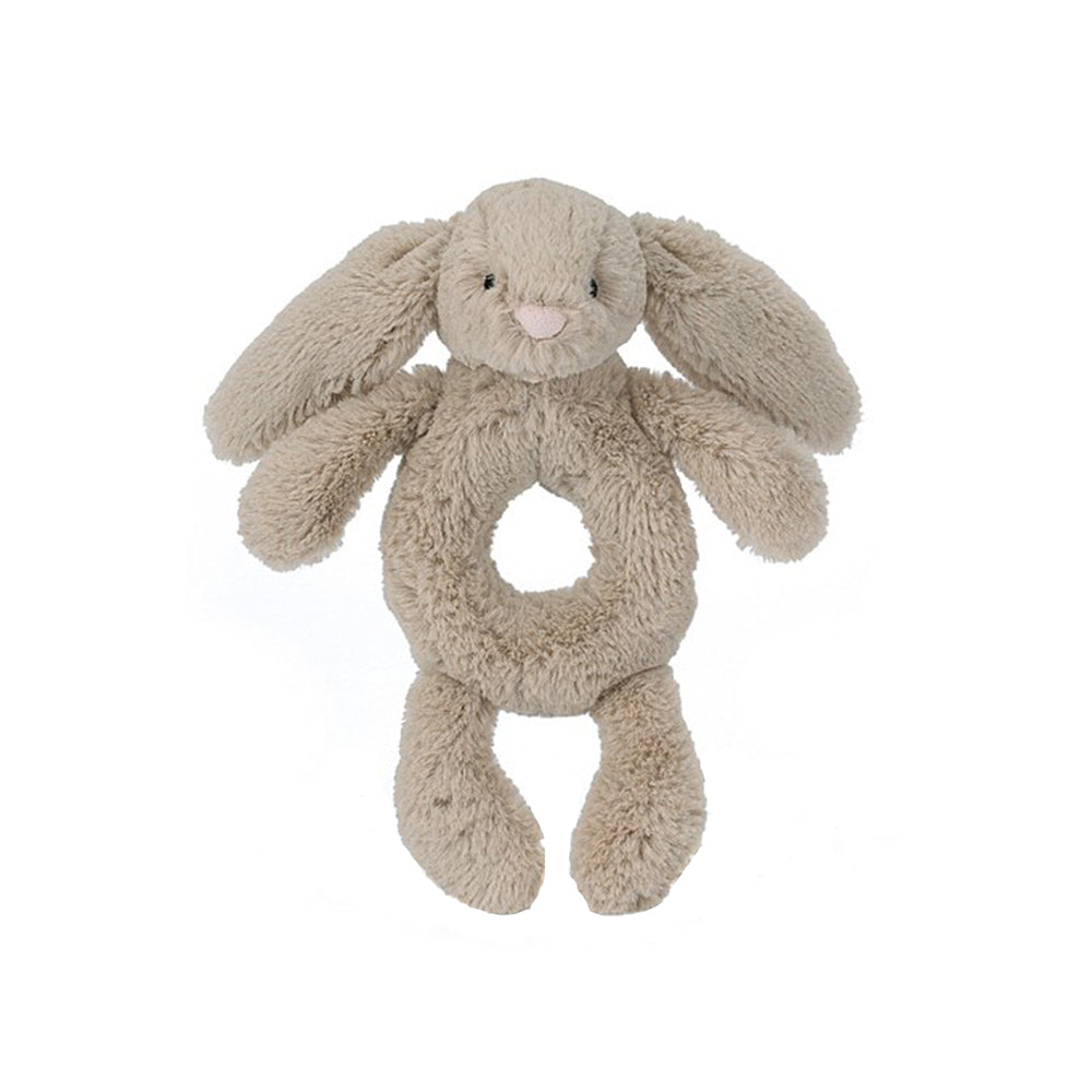 Bashful Beige Bunny Rattle