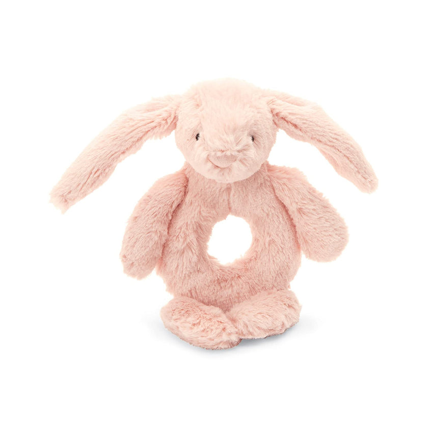 Blush Pink Bunny Rattle