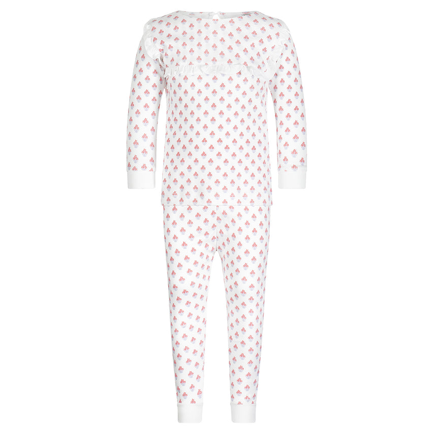 Taylor Two-Piece Blooming Ruffled Pajamas