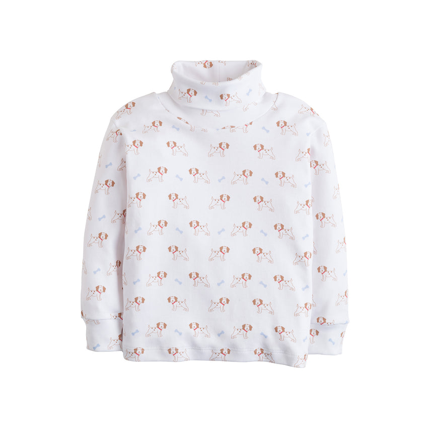 Puppy Printed Turtleneck