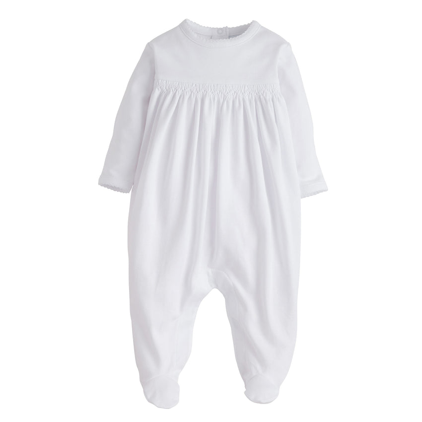 White Welcome Home Layette Footie