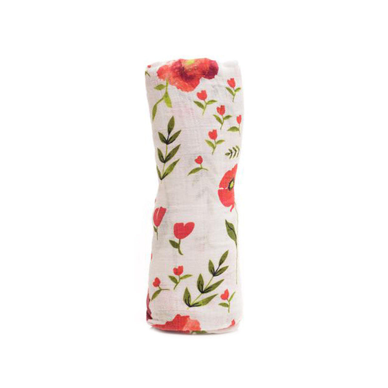 Shop Little Unicorn Summer Poppy Cotton Muslin Swaddle Shop