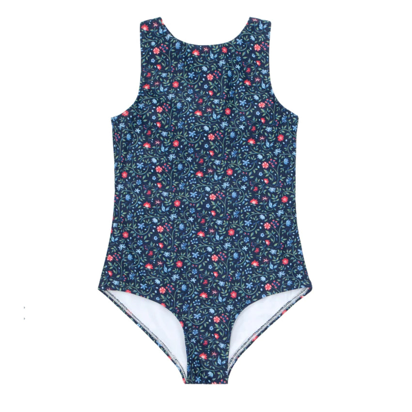 Midnight Vineyard Double Bow One Piece