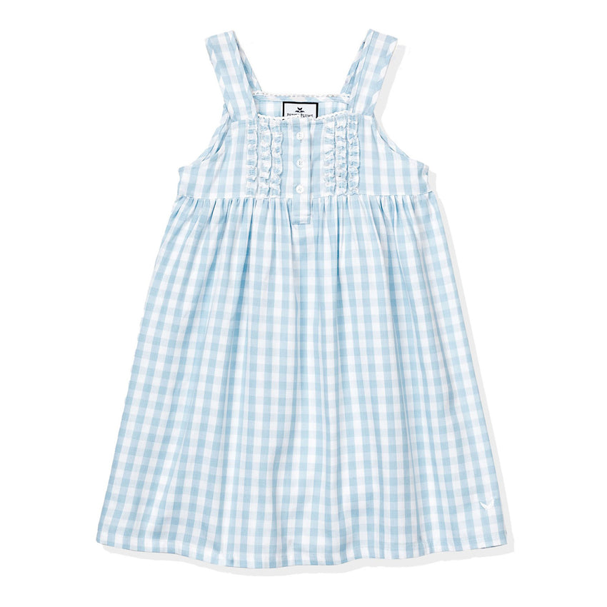 Light Blue Gingham Charlotte Nightgown