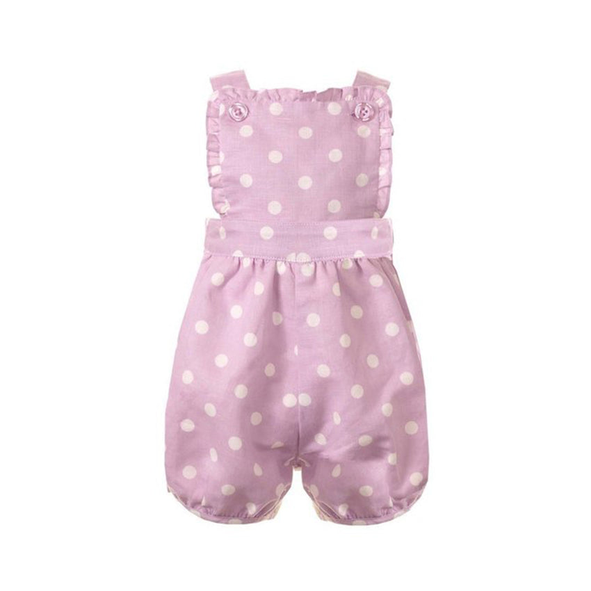 Polka Dot Frill Dungarees