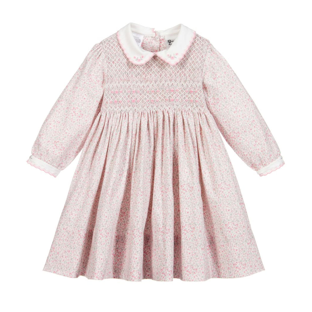 Sarah Louise pleated ruffled belted gown dress - Pink